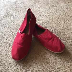TOMS Alpargata Slip-On SHOES *Red Canvas*
